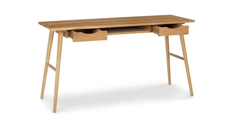 Culla Oak Desk - Modern Solid Wood Office Desk with Minimalist Design 2 Culla Oak Desk - Modern Solid Wood Office Desk with Minimalist Design - Image 2