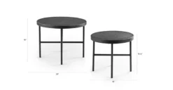 Gera Black Granite Side Table Set - Stylish Outdoor Furniture for Modern Patios -Furniture Sales 2024 image83083