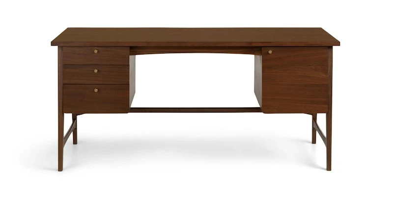 Krossa Walnut Executive Desk - Premium Office Desk for Professionals 3 Krossa Walnut Executive Desk - Premium Office Desk for Professionals - Image 3