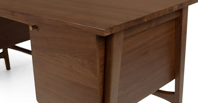 Krossa Walnut Executive Desk - Premium Office Desk for Professionals 6 Krossa Walnut Executive Desk - Premium Office Desk for Professionals - Image 6