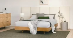 Furniture Sales 2024 31 Noel Lunaria White Bouclé 48" Headboard Extension Panels - Elegant Bedroom Decor