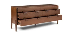 Vireo Walnut 6-Drawer Double Dresser - Stylish & Spacious Bedroom Storage 12 Vireo Walnut 6-Drawer Double Dresser - Stylish & Spacious Bedroom Storage -Furniture Sales 2024 image85304