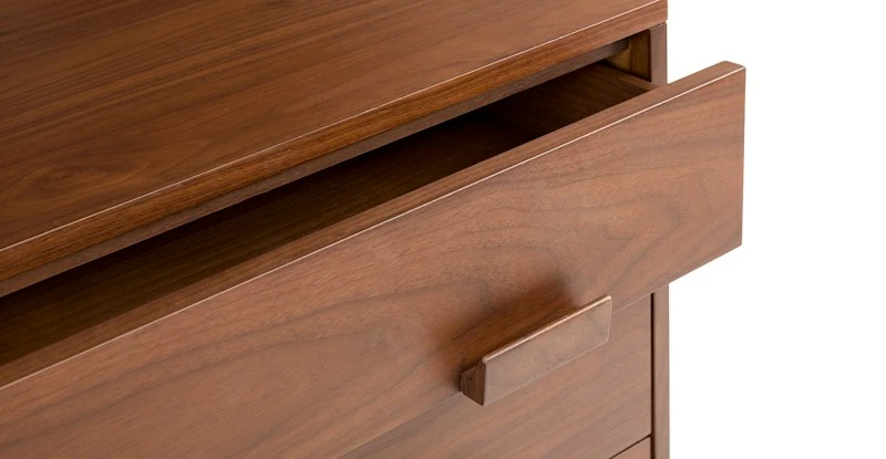 Vireo Walnut 6-Drawer Double Dresser - Stylish & Spacious Bedroom Storage 6 Vireo Walnut 6-Drawer Double Dresser - Stylish & Spacious Bedroom Storage - Image 6