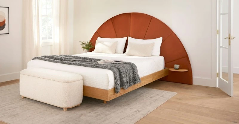 Almelo Sumac Red King Headboard - Luxurious Bedroom Centerpiece 1 Almelo Sumac Red King Headboard - Luxurious Bedroom Centerpiece