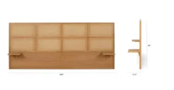 Olalla Oak King Headboard - Solid Wood Modern Bedroom Headboard -Furniture Sales 2024 image85467