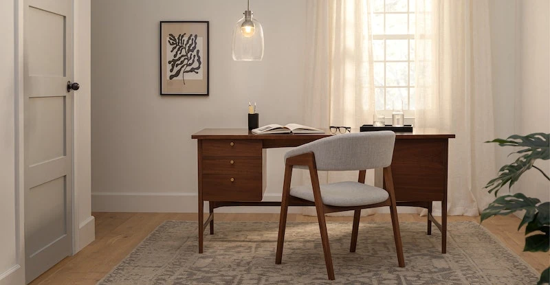 Krossa Walnut Executive Desk - Premium Office Desk for Professionals 1 Krossa Walnut Executive Desk - Premium Office Desk for Professionals