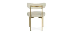 Viarsi Light Melange Gray Brass Dining Chair – Modern Elegance for Your Dining Space -Furniture Sales 2024 image85924