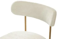 Viarsi Light Melange Gray Brass Dining Chair – Modern Elegance for Your Dining Space -Furniture Sales 2024 image85928