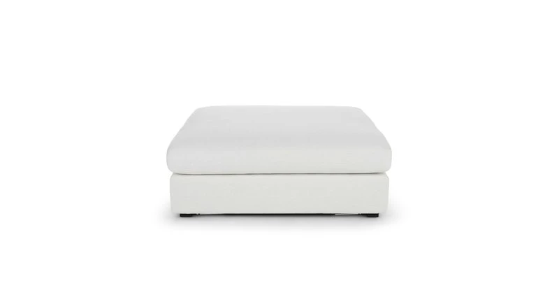 Beta Quartz White Ottoman | Modern Modular Sofa with Luxurious Design 2 Beta Quartz White Ottoman | Modern Modular Sofa with Luxurious Design - Image 2