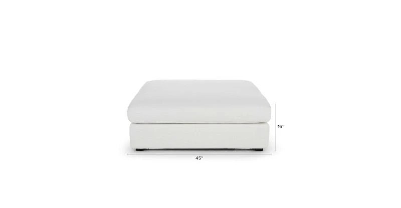 Beta Quartz White Ottoman | Modern Modular Sofa with Luxurious Design 6 Beta Quartz White Ottoman | Modern Modular Sofa with Luxurious Design - Image 6