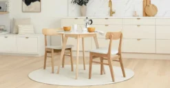 Ecole Mist Gray Oak Dining Chair – Modern & Comfortable Seating