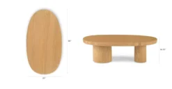 Baarlo Oak Coffee Table - Solid Wood Modern Living Room Furniture -Furniture Sales 2024 image88865