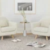 Gabriola Ivory Bouclé Lounge Chair - Modern Comfort & Style