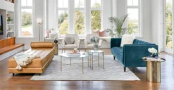 Sven Charme Tan Chaise Lounge – Stylish & Comfortable Sofa for Any Room