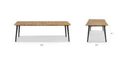 Latta Slate Gray Dining Table For 8 - Durable Outdoor Dining Furniture -Furniture Sales 2024 image89455