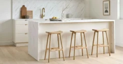 Esse Light Oak Counter Stool - Modern Bar Stool for Kitchen & Dining