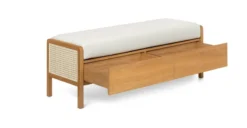Candra Oak Bench - Stylish and Durable Bedroom Seating -Furniture Sales 2024 image89657
