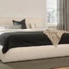 Cigar Ankara Ivory King Storage Bed - Modern Bedroom Furniture with Storage
