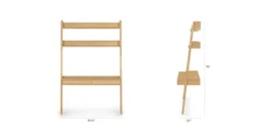 Fantol Oak Leaning Desk - Modern Ergonomic Design for Home & Office -Furniture Sales 2024 image89924