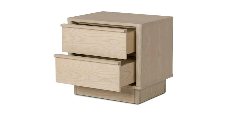 Aster Natural Ash 2-Drawer Nightstand – Solid Wood Bedroom Storage Solution 3 Aster Natural Ash 2-Drawer Nightstand – Solid Wood Bedroom Storage Solution - Image 3