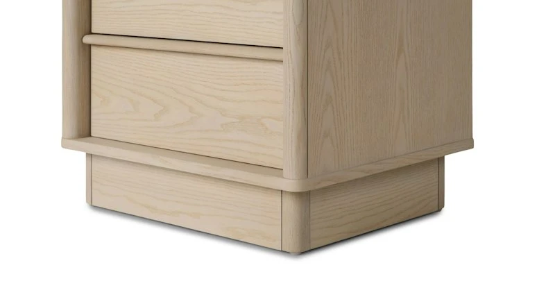 Aster Natural Ash 2-Drawer Nightstand – Solid Wood Bedroom Storage Solution 8 Aster Natural Ash 2-Drawer Nightstand – Solid Wood Bedroom Storage Solution - Image 8