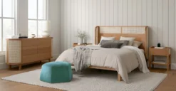 Candra Oak 1-Drawer Nightstand - Stylish Bedroom Furniture