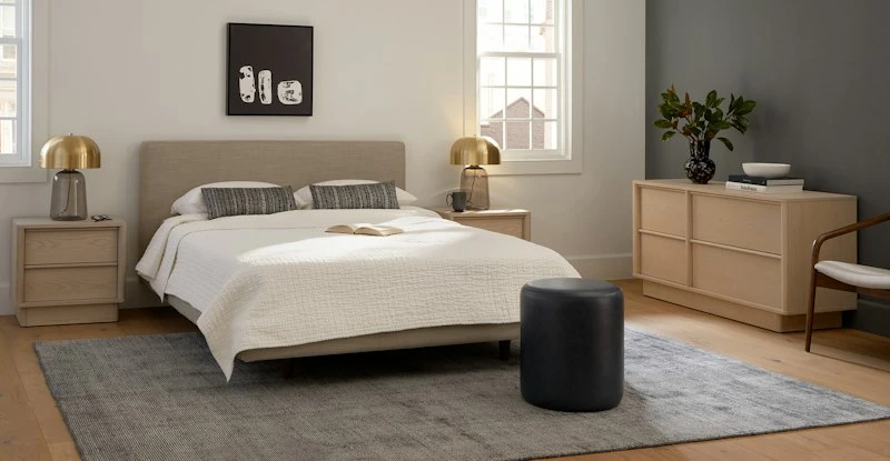 Aster Natural Ash 2-Drawer Nightstand – Solid Wood Bedroom Storage Solution 1 Aster Natural Ash 2-Drawer Nightstand – Solid Wood Bedroom Storage Solution