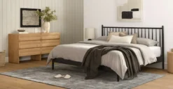 Furniture Sales 2024 25 Monterey Oak 6-Drawer Double Dresser - Stylish & Spacious Bedroom Storage