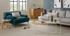 Returns & Exchanges 1 Abisko Plush Pacific Blue Lounge Chair - Premium Comfort for Indoor & Outdoor Use