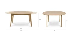 Plumas White Oak Extendable Dining Table For 6 - Modern Solid Wood Table 35 Plumas White Oak Extendable Dining Table For 6 - Modern Solid Wood Table -Furniture Sales 2024 image92261