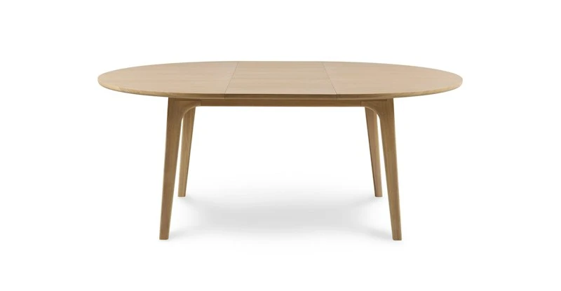 Plumas White Oak Extendable Dining Table For 6 - Modern Solid Wood Table 4 Plumas White Oak Extendable Dining Table For 6 - Modern Solid Wood Table - Image 4