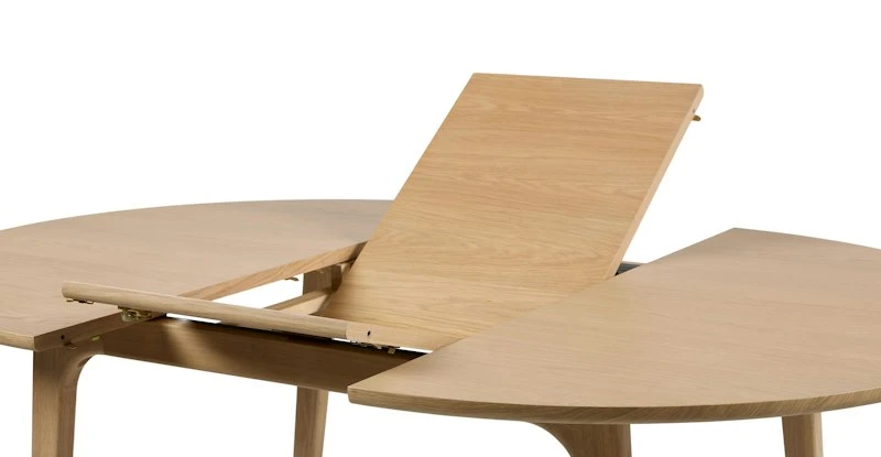 Plumas White Oak Extendable Dining Table For 6 - Modern Solid Wood Table 7 Plumas White Oak Extendable Dining Table For 6 - Modern Solid Wood Table - Image 7