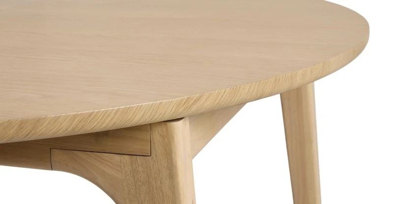 Plumas White Oak Extendable Dining Table For 6 - Modern Solid Wood Table 10 Plumas White Oak Extendable Dining Table For 6 - Modern Solid Wood Table - Image 10