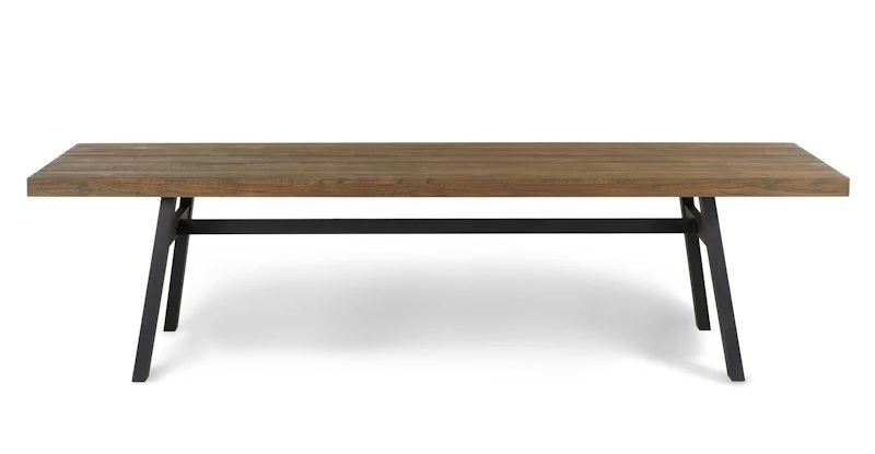 Sardis Vintage Brown Dining Table For 10 | Rustic Outdoor Dining Furniture 2 Sardis Vintage Brown Dining Table For 10 | Rustic Outdoor Dining Furniture - Image 2