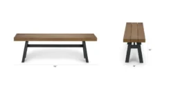 Sardis Vintage Brown Dining Set - Outdoor Patio Furniture with Elegant Design -Furniture Sales 2024 image93412