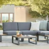 Kezia Whale Gray Modular Sectional - Premium Outdoor Sectional Sofa