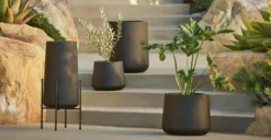 Tuva Narrow Indoor/Outdoor Planter Stand - Stylish & Durable Home Decor