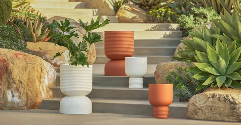 Sterna Glazed Orange 12" Indoor/Outdoor Planter - Stylish Decor for Plants 1 Sterna Glazed Orange 12" Indoor/Outdoor Planter - Stylish Decor for Plants