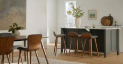 Sede Miller Gray Walnut Counter Stool - Modern Kitchen & Bar Stool