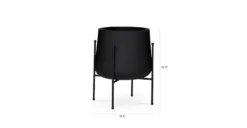 Tuva Black Wide Indoor/Outdoor Planter Set - Premium Garden Décor for Stylish Spaces -Furniture Sales 2024 image98119