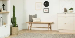 Seno Oak 55" Solid Wood Bench | Modern & Durable Indoor/Outdoor Seating