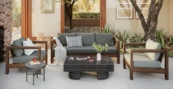 Palmera Dravite Black Outdoor Sofa Set - Stylish & Durable Garden Furniture