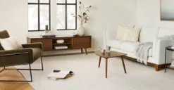 Amoeba Wild Walnut 29.5" Wide Coffee Table - Stylish & Durable Home Furniture